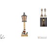 LAMPIONE LEGNO CON RENNA, CON LUCE A BATTERIA, 2 MODELLI ASSORTITI
