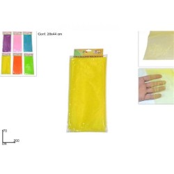 DECORAZIONE VELO IN ORGANZA 70x200 CM, 6 COLORI ASSORTITI