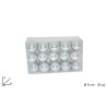 BOX 30 PALLE 6 CM LUCIDE SILVER