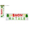 ADDOBBO NATALIZIO APPENDINO BUON NATALE CM.16X55 DECORAZIONE ALBERO FESTA JX