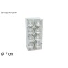 BOX 16 PALLE 7 CM LUCIDE SILVER