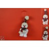 APPENDINO PUPAZZO DI NEVE CON SCIARPA E CAPPELLO SCOZZEZE 15CM