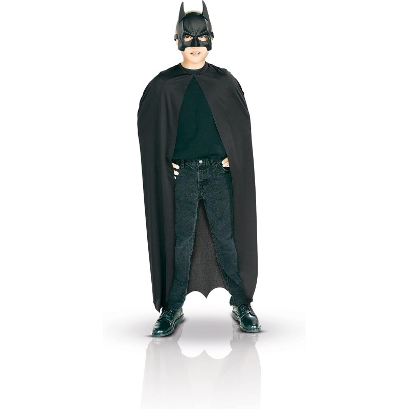 Maschera Batman In Lattice - Cavaliere Oscuro - Costume Uomo DC Comics - Nero - Foto 8