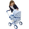 Giochi Preziosi - Cicciobello - Carrozzina 4 Ruote, Tessuto Personalizzato con Grafica Cicciobello, con tanti pratici Accessori,