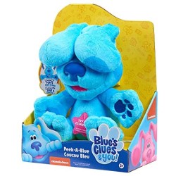 Giochi Preziosi - Blue s Clues & You - Peluche Blue Gioco del Cucù, con suoni, premigli il pancino e solleverà le orecchie, BLU0
