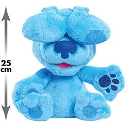Giochi Preziosi - Blue s Clues & You - Peluche Blue Gioco del Cucù, con suoni, premigli il pancino e solleverà le orecchie, BLU0