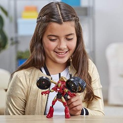 Hasbro - Avengers Bend and Flex, action figure Flex Rider Iron Man, personaggio da 15 cm e moto per bambini dai 6 anni in su, F0