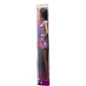 Mattel - Barbie Fashionistas alta con capelli neri mossi, abito vichy con intagli e accessori, 3+ anni, HPF75
