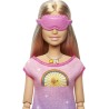 Mattel - Barbie Benessere e Meditazione, Luce e Musica per la Meditazione, Mascherina per Gli Occhi, Cagnolino e 3 Emoticon da c