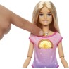 Mattel - Barbie Benessere e Meditazione, Luce e Musica per la Meditazione, Mascherina per Gli Occhi, Cagnolino e 3 Emoticon da c