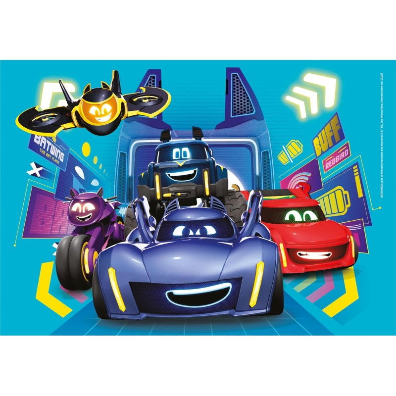 Clementoni - Batwheels Supercolor Puzzle-Batwheels-2x60 (Include 2 da ...