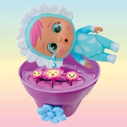 Imc Toys - CRY BABIES MAGIC TEARS Happy Flowers, Mini Bambola Sorpresa Cry Babies con 9 Accessori, 86227IME