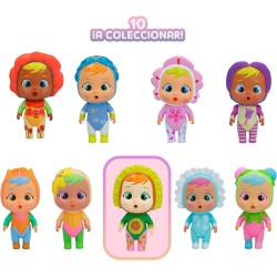 Imc Toys - CRY BABIES MAGIC TEARS Happy Flowers, Mini Bambola Sorpresa Cry Babies con 9 Accessori, 86227IME
