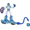 Hasbro - Marvel Avengers Bend And Flex Missions, Capitan America Ice Mission, Action Figure Pieghevole in Scala da 15 cm, F58685