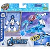 Hasbro - Marvel Avengers Bend And Flex Missions, Capitan America Ice Mission, Action Figure Pieghevole in Scala da 15 cm, F58685
