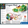 Clementoni - 18578 - Play Creative - Big Mask Dragon - Made In Italy - Play For Future - Maschera Tridimensionale In Cartone - G