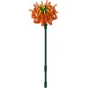 Nice Group - Flower Mattoncini - Set da Costruzione in Blocchi del Fiore Kiku, Colore Arancione, 80 pz. - NICE78011
