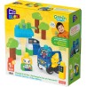 Mega Bloks - Green Town Bus Ecologico Amici Bio - Costruzioni per Bambini - 35 Blocchi - 2 Personaggi da Costruire - Regalo per 