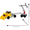 Theo Klein - 3252 Caterpillar - Camion svita-avvita 4 in 1 I Gioco di costruzioni con scatola degli attrezzi I Con escavatore e 