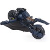 Spin Master - DC Comics, Veicolo Batman Adventures 2 in 1, Batcycle Trasformabile, Macchina Batman Compatibile con Tutte Le Acti