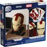 4D Puzzle - Kit di Modellismo per Puzzle 3D Marvel di Iron Man da 96 pezzi con Supporto, Elmo di Iron Man Decorazione da Tavolo