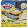 Hasbro Play-Doh - Sandwich formaggioso (Playset con 1 vasetto di Pasta da Modellare Play-Doh Elastix, 6 vasetti di Pasta da Mode