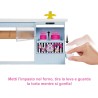 Mattel - Barbie-PlaySet Pasticceria con Bambola dai Capelli Rosa, 2 Barattolini di Pasta Modellabile - HGB73