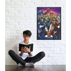 Clementoni - 39672 - Puzzle The Avengers Marvel 1000 pz, Film Famosi, Supereroi, Cartoni Animati