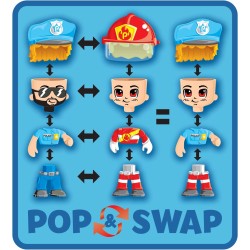 Famosa - ACTION HEROES Dino Pack, 2 dinosauri, 1 personaggio, accessori, ACN00010