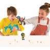 Famosa - ACTION HEROES Dino Pack, 2 dinosauri, 1 personaggio, accessori, ACN00010