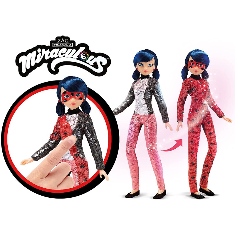 Giochi Preziosi Miracolous Bandai LadyBug bambola, con accessori - Main Image