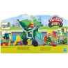 Hasbro - Play-Doh - Wheels, Che bello scaricare, camion dei rifiuti 2 in 1 con rifiuti di pasta modellabile e 3 vasetti, F51735L