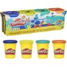 Hasbro, Play-Doh Set di 4 Plastilina per Giochi Fantasiosi e Creativi, E4867EU41