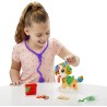 Hasbro - Play-Doh - Set da Veterinario, playset con Cane Giocattolo, trasportino, 10 Strumenti, 5 Colori, F36395L00
