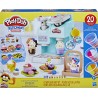 Hasbro - Play-Doh, Kitchen Creations, La Caffetteria Super Colorata, playset con 20 accessori e 8 vasetti di pasta modellabile -