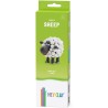 Hey Clay Sheep, pasta modellabile small set Pecora. Argilla da Modellare in confezione piccola da 1 soggetto con 3 colori. Set S