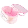 Nice Group - Girabrilla - Puffer Unicorn Case Pink, 1 mini Porta Oggetti Rosa con Unicorno iridescente
