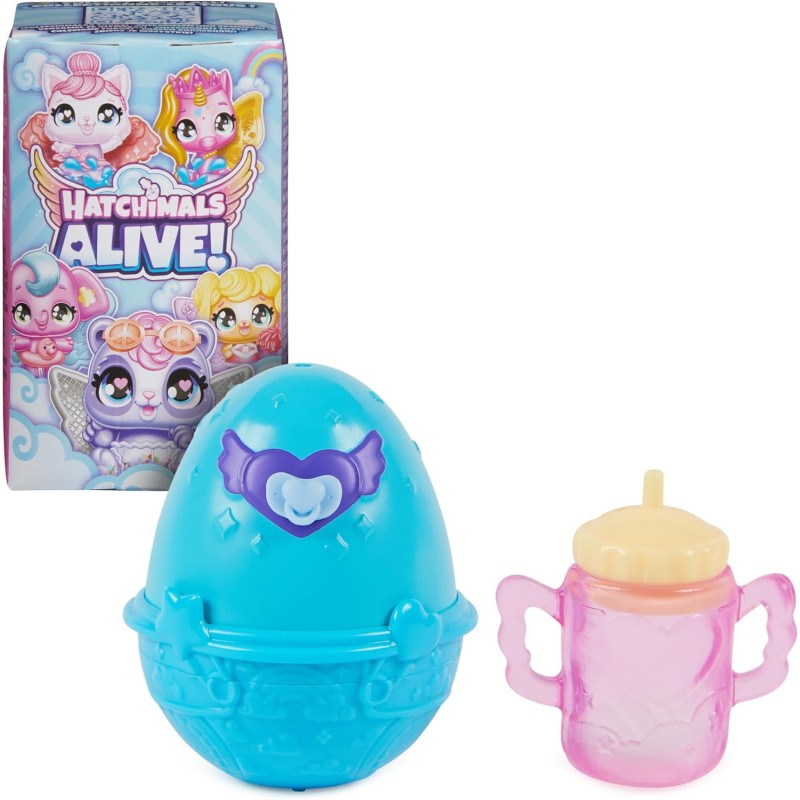 Spin Master - HATCHIMALS Alive, Confezione Singola con Mini Personaggi in Uova Che Si Schiudono con l Acqua, modelli assortiti - Spin Master - HATCHIMALS Alive, Confezione Singola con Mini Personaggi in Uova Che Si Schiudono con l Acqua, modelli assortiti -
