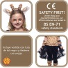 Rubies Costume Giraffa Tutu per ragazze, vestito con tutu e coda, diadema, guanti, scaldamuscoli e collant