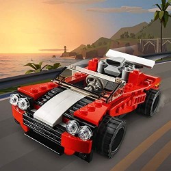 LEGO Creator 3 in 1 Set di Costruzioni Ricco di Dettagli: Scegli Tra un Auto Sportiva, 1 Bolide o 1 Aereo Vintage, per Bambini +