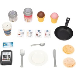 Smoby - Casetta Sweety Corner Gelateria, + 2 Anni, con 18 Accessori Inclusi, 7600810718