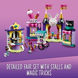 LEGO Friends Gli Stand del Luna Park Magico, Costruzioni per Bambini 6 Anni con 2 Mini Bamboline e 1 Micro-Doll, 41687