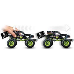 LEGO Technic Monster Jam Grave Digger e Buggy Fuoristrada con Motore Pull-Back, Giocattoli 2 in 1 da Costruzione, 42118