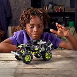 LEGO Technic Monster Jam Grave Digger e Buggy Fuoristrada con Motore Pull-Back, Giocattoli 2 in 1 da Costruzione, 42118