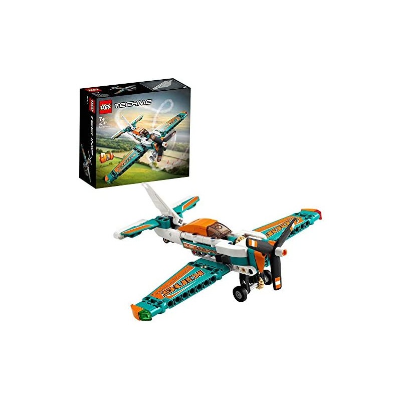 LEGO Technic Aereo da Competizione e a Reazione, Set 2 in 1, Giocattoli da Costruzione, 42117 LEGO Technic Aereo da Competizione e a Reazione, Set 2 in 1, Giocattoli da Costruzione, 42117