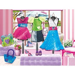 Lisciani Giochi - Barbie Glitter Dough Multipack 4 Vasetti, 88843