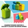 LEGO DUPLO Town Camion della Spazzatura e Riciclaggio, Giocattoli Educativi per Bambini di 2 Anni con 2 Minifigure, 10945