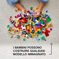 LEGO Classic Mattoncini Trasparenti Creativi, Set di Costruzioni con Animali, Giochi per Bambini 4 Anni, 11013