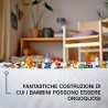 LEGO Classic Mattoncini Trasparenti Creativi, Set di Costruzioni con Animali, Giochi per Bambini 4 Anni, 11013