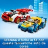 LEGO City Nitro Wheels Auto da Corsa, 2 Macchine Giocattolo e 2 Minifigure di Pilota, Giochi per Bambini di 5+ Anni, 60256